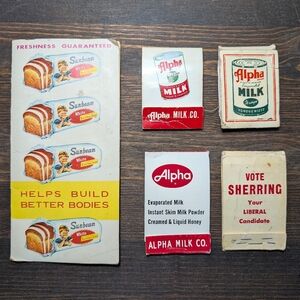 Vintage Advertising Needle Books - Mending Kits - Sewing Kits - Sunbeam, Alpha